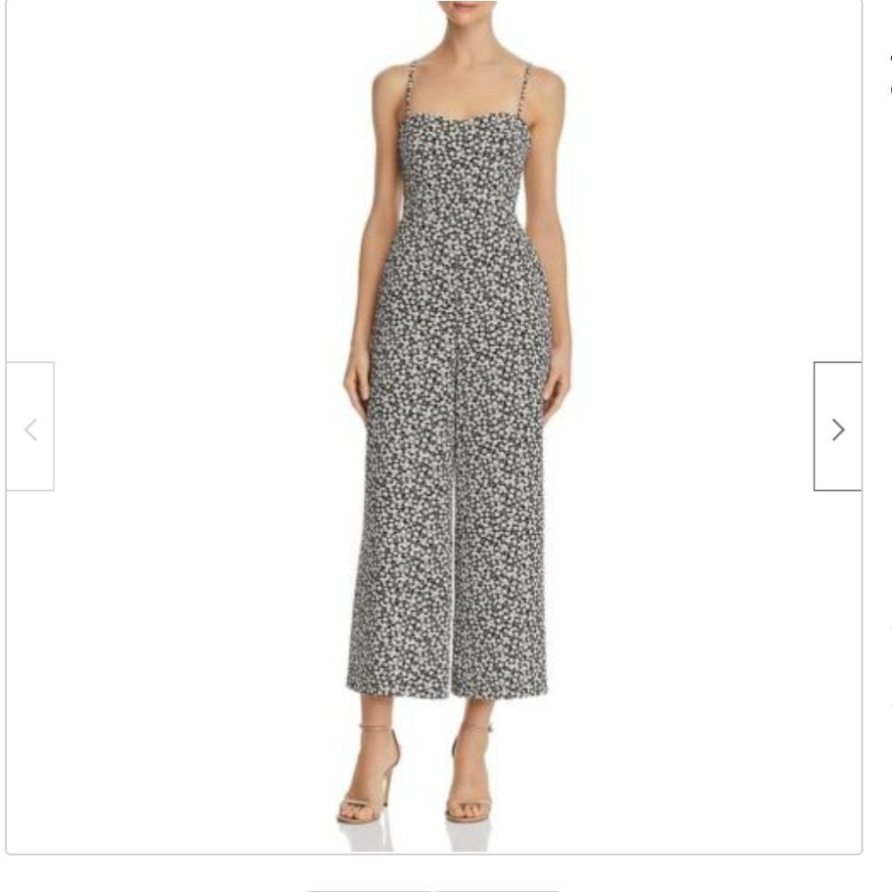 French Connection Floral Tie-Back Jumpsuit